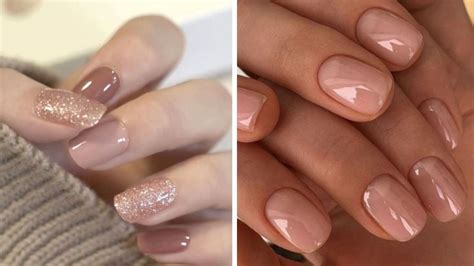 uñas naturales nude|Diseños nude uñas